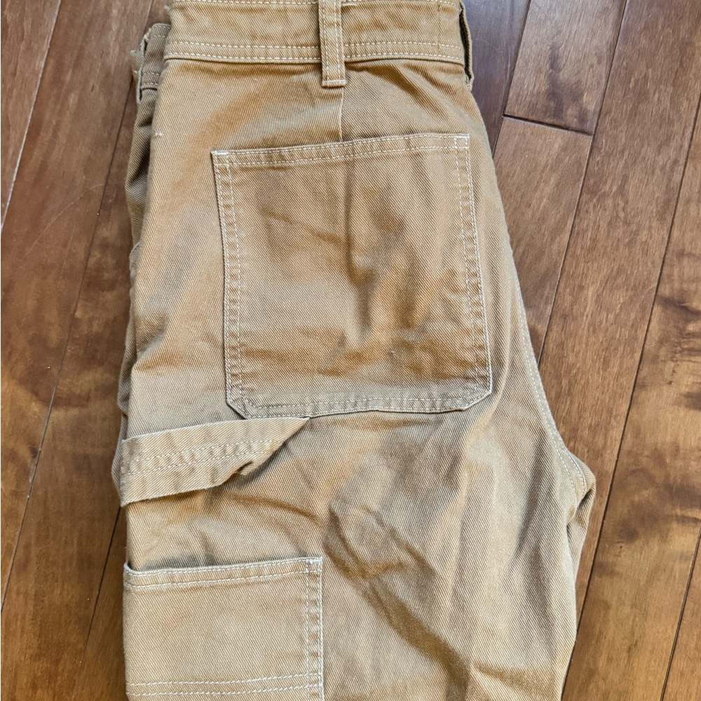Everlane Straight-Leg Handy Pants in Warm Caramel - Size 2 - Picture 2 of 3